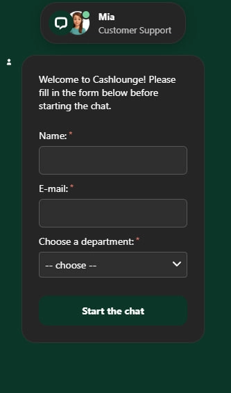 cashlounge casino chat